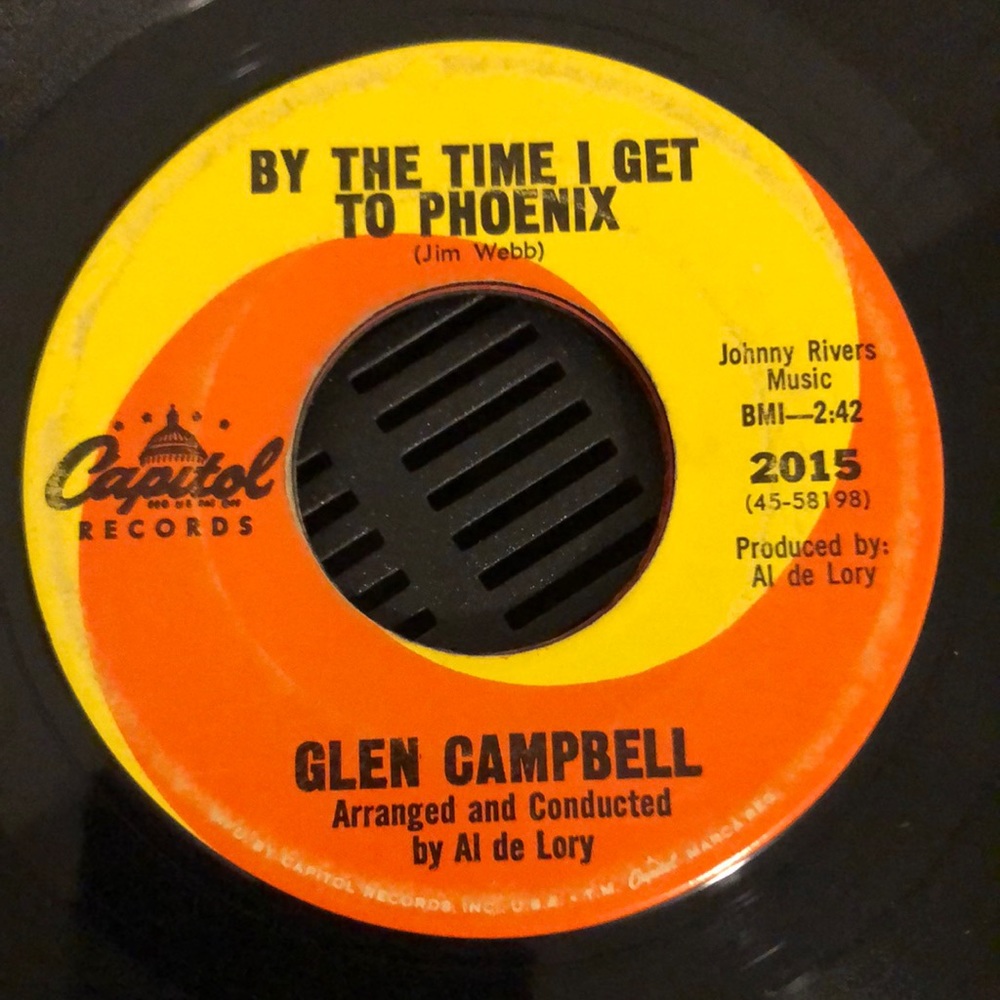 Glen Campbell You've Still Got A Place In My Heart Vinyl 45 Record '67